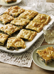 Mixed Greens and Sausage Torta