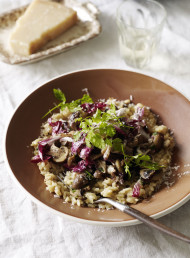 Mushroom and Radicchio Risotto