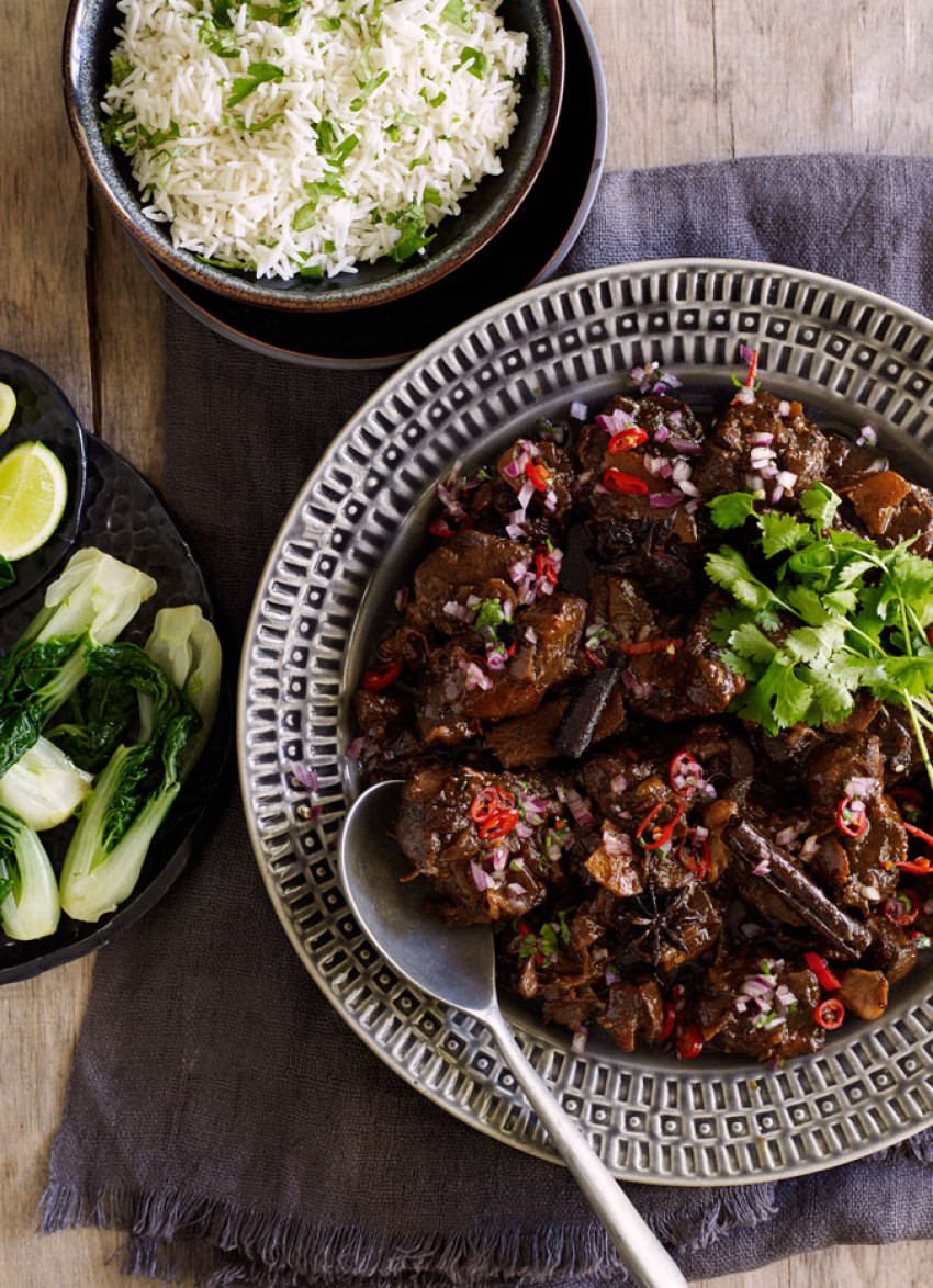 Braised Shin of Beef with Black Bean, Orange and Star Anise