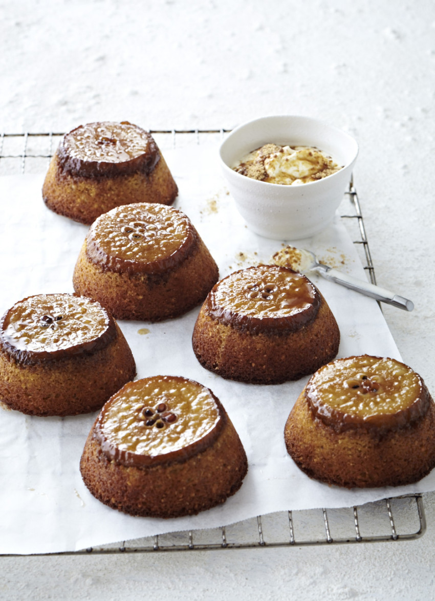 Upside-Down Pear and Almond Cakes
