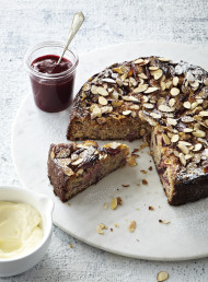 Ricotta, Almond and Rhubarb Cake