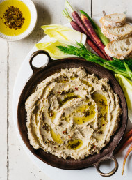 Scorched Eggplant, Tuna and White Bean Dip
