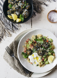 Zucchini, Spinach and Herb Polpette