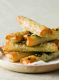 Feta and Eggplant Filos