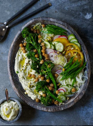 Market Salad with Green Goddess Dressing
