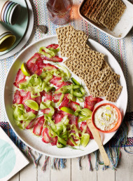 Beetroot, Orange and Soy Cured White Fish