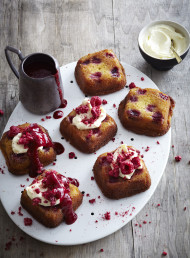 Raspberry and White Chocolate Blondies