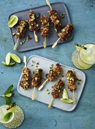 Crispy Peanut and Lamb Skewers