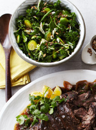 Winter Greens Salad with Mint Dressing