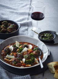 Vegetable and Meatball Soup