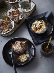 Fresh Pear, Almond and Ginger Cakes