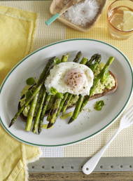 Asparagus, Avocado and Poached Egg Tartines