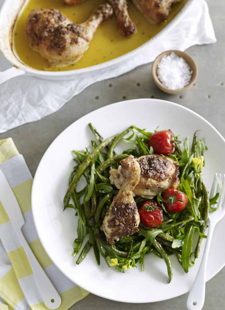 Chicken with Parmesan, Wine and Rosemary