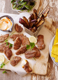 Soy and Five-Spice Fried Chicken with Kumara Fries