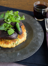 Black Pudding with Kumara and Apple Rosti