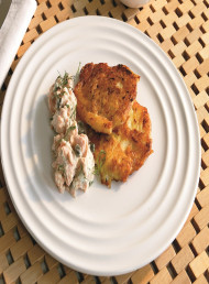 Potato Latkes with Salmon Relish