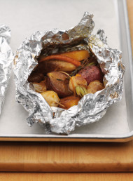 Baked Vegetables with Chestnuts, Orange and Honey