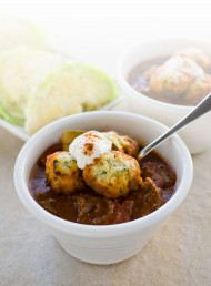 Beef Goulash with Parsley Dumplings