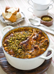 Braised Pork and Duck Confit with White Beans