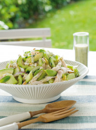 Smoked Chicken, Melon and Hazelnut Salad