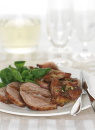 Porcini and Parmesan Stuffed Shoulder of Lamb