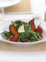 Roast Pumpkin Salad with Chickpeas and Feta
