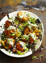 Spice Roasted Cauliflower, Puy Lentils and Tahini Basil Dressing