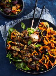 Warm, Spiced Chicken and Kumara Salad