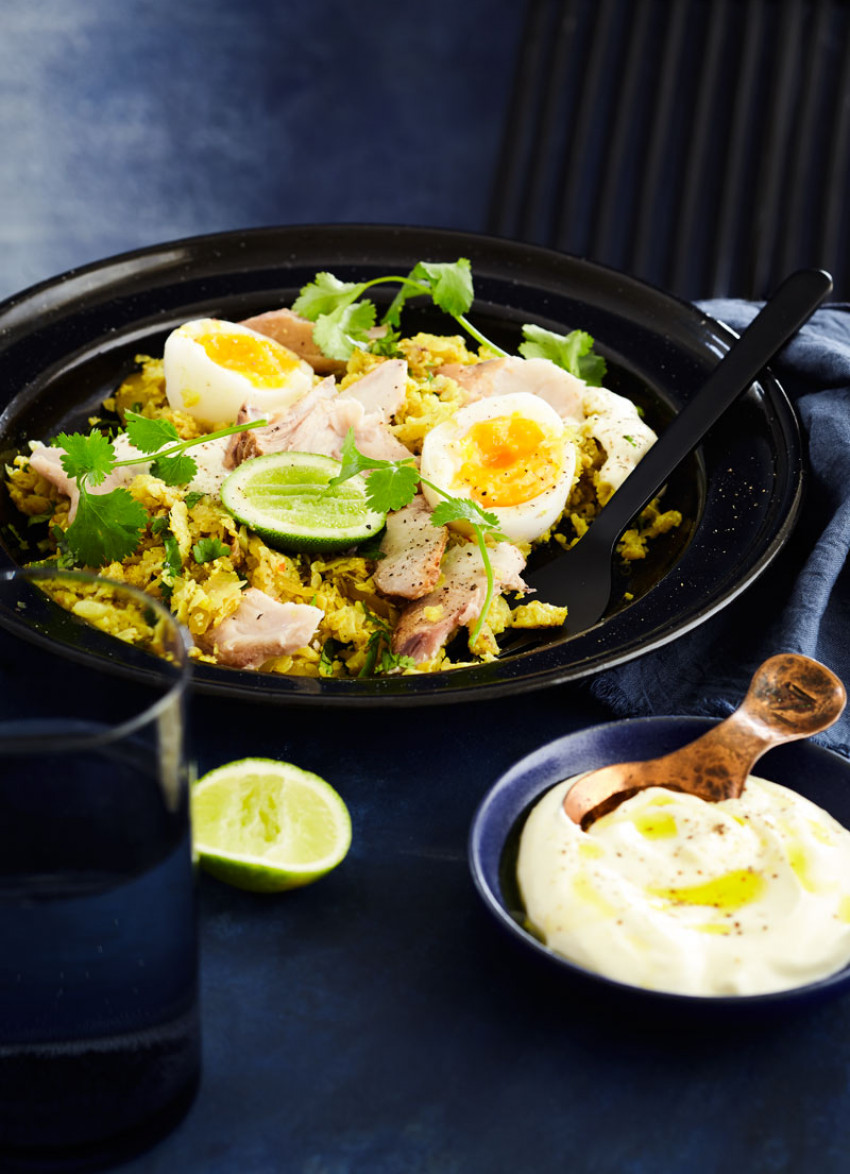 Cauliflower ‘Rice’ and Smoked Fish Kedgeree