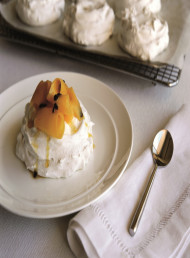 5 Spice Meringues with Fresh Mango and Passionfruit