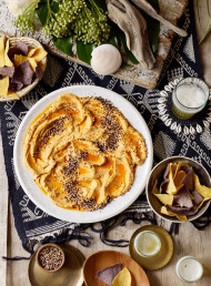 Spiced Raw Almond Cream with Paprika Oil