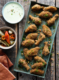 Baked Tahini and Dukkah Chicken Nibbles