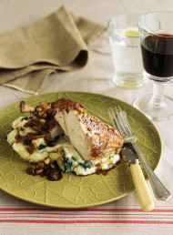 Balsamic Chicken with Parmesan and Spinach Mashed Potatoes
