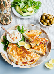 Beef, Halloumi and Spinach Gozleme