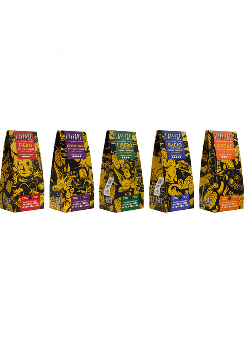 Take a look at L'affare's new coffee capsule range