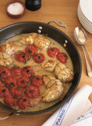Braised Chicken Marylands with Tarragon Skin