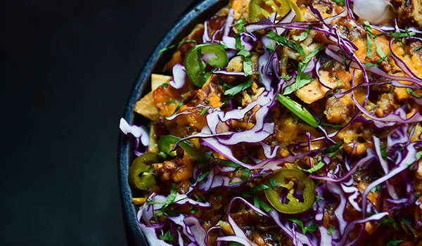 ghost donkey chicken nachos