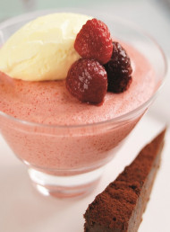 Chilled Raspberry Souffles