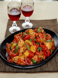 Ciabatta, Tomato and Roasted Pepper Salad