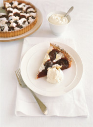 Creme Fraiche and Plum Tart
