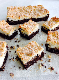 Dark Chocolate and Macaroon Brownie