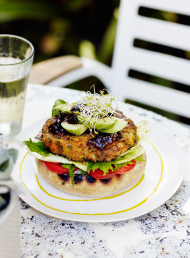 Kumara and Chickpea Hash Burgers