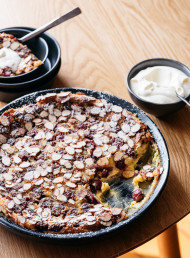 Cherry and Almond Impossible Pie