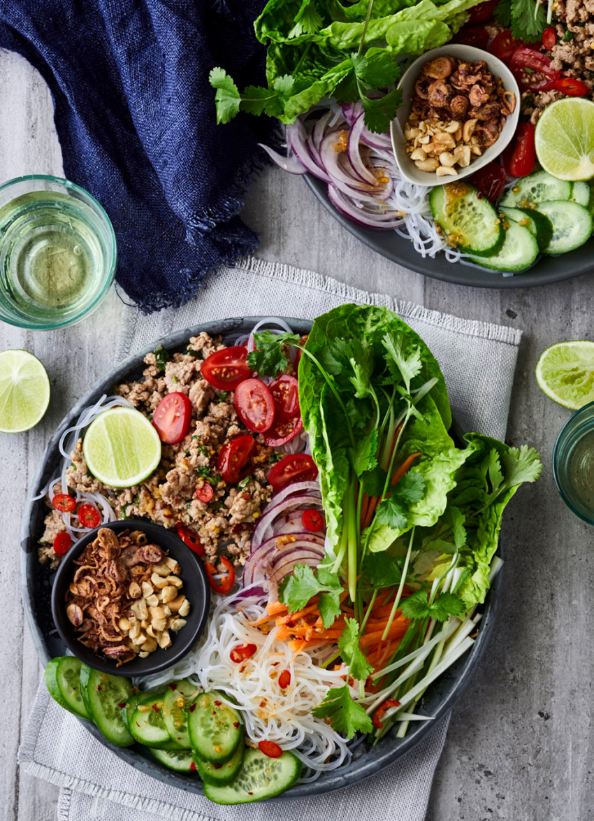 Pork Larb Salad Bowls