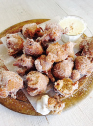 Warm, Spiced Feijoa Doughnuts