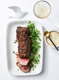 Fillet of Beef with Anchovy and Mustard Dressing