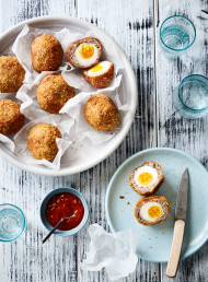 Kaffir Lime and Lemongrass Pork Scotch Eggs 