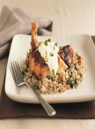 Greek Style Chicken and Pilaf