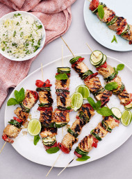Grilled Salmon Skewers