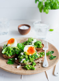 Smashed Peas on Toast